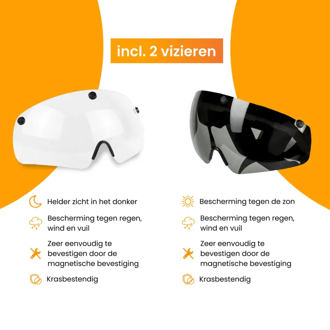 R2B Speed Pedelec Helm M - Zwart - 55-58cm - LED Verlichting - afbeelding 6 van 6
