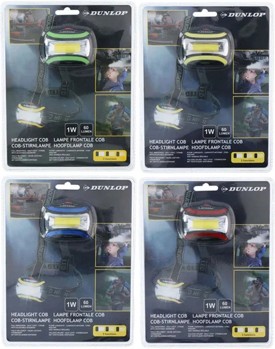 Dunlop LED-koplamp 1W COB - 871125208721 - Handenvrij