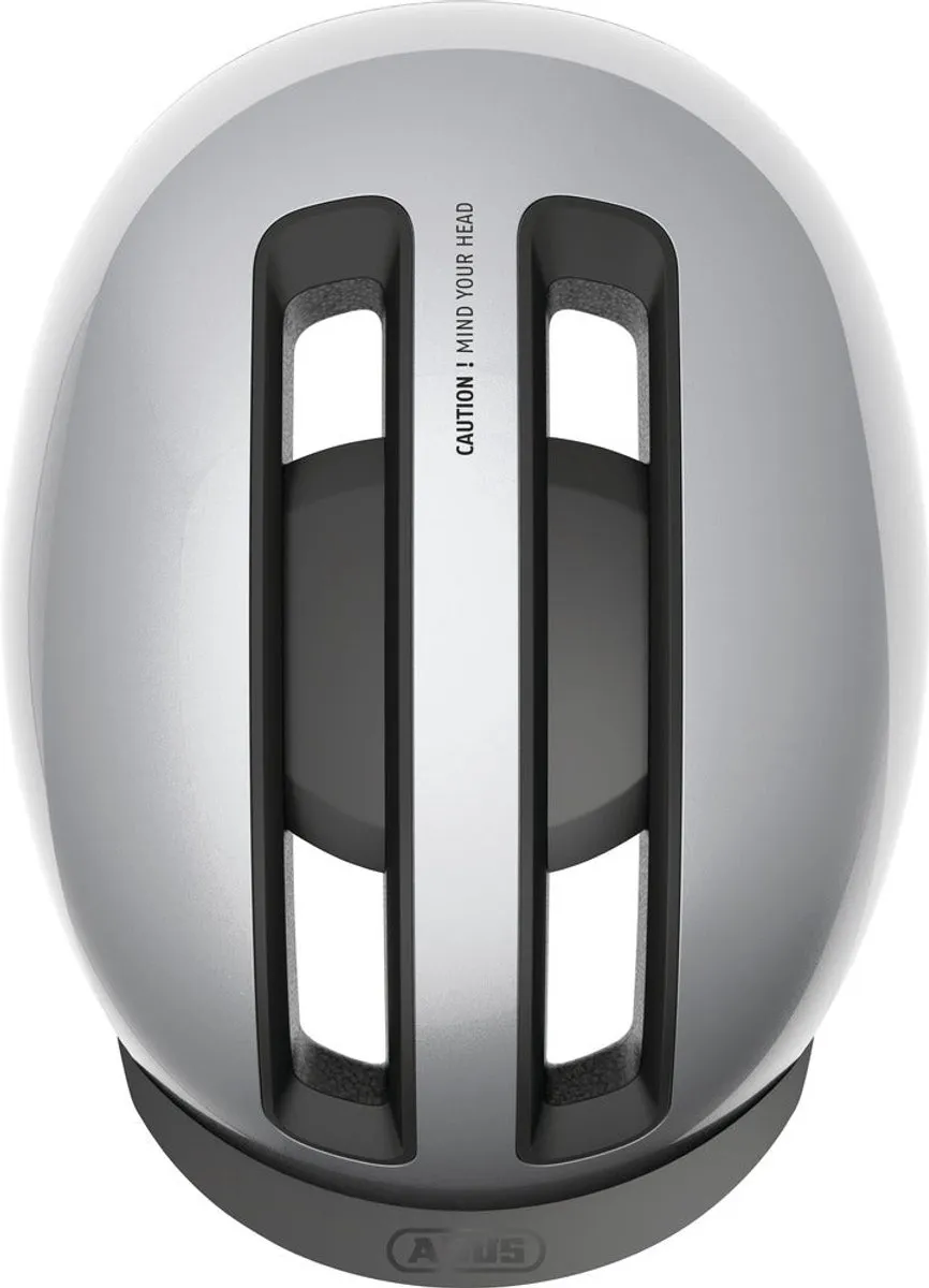 ABUS Hud-Y Fietshelm Gleam Silver - L