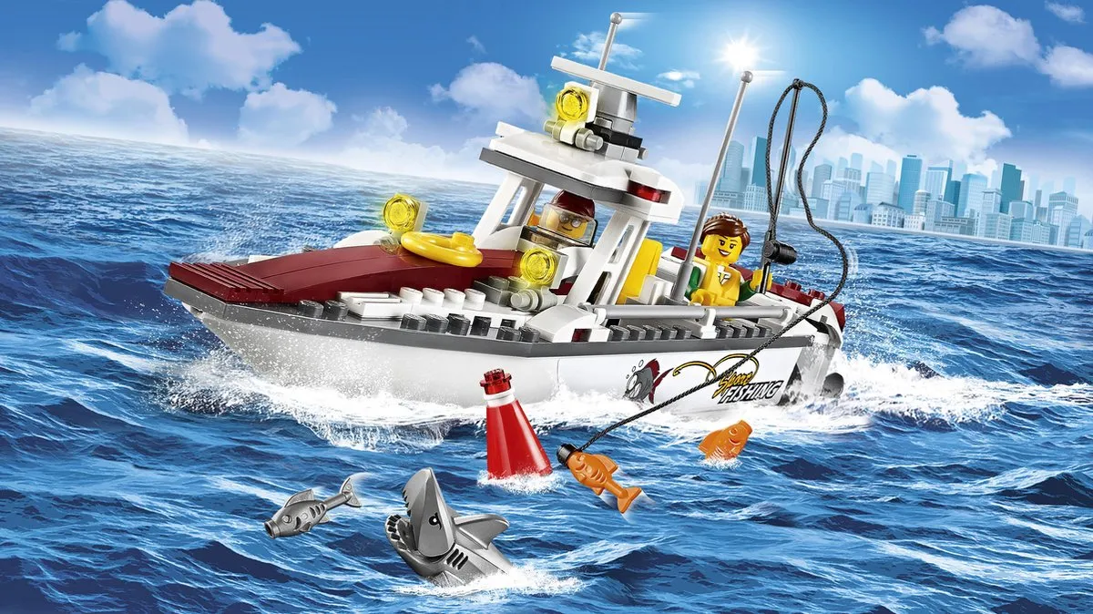 LEGO City Vissersboot 60147 - 2 Minifiguren