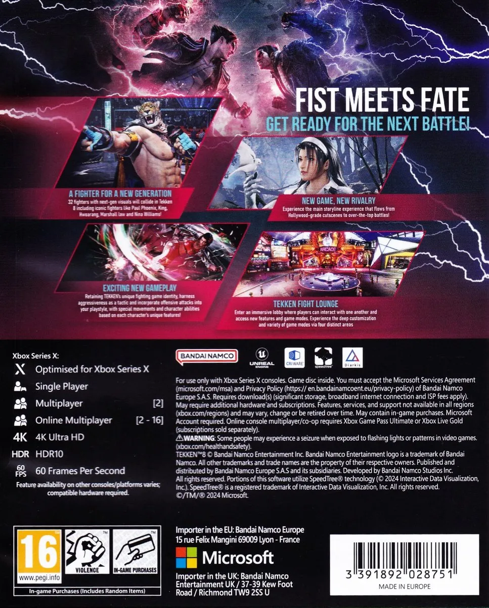 Bandai Namco Tekken 8