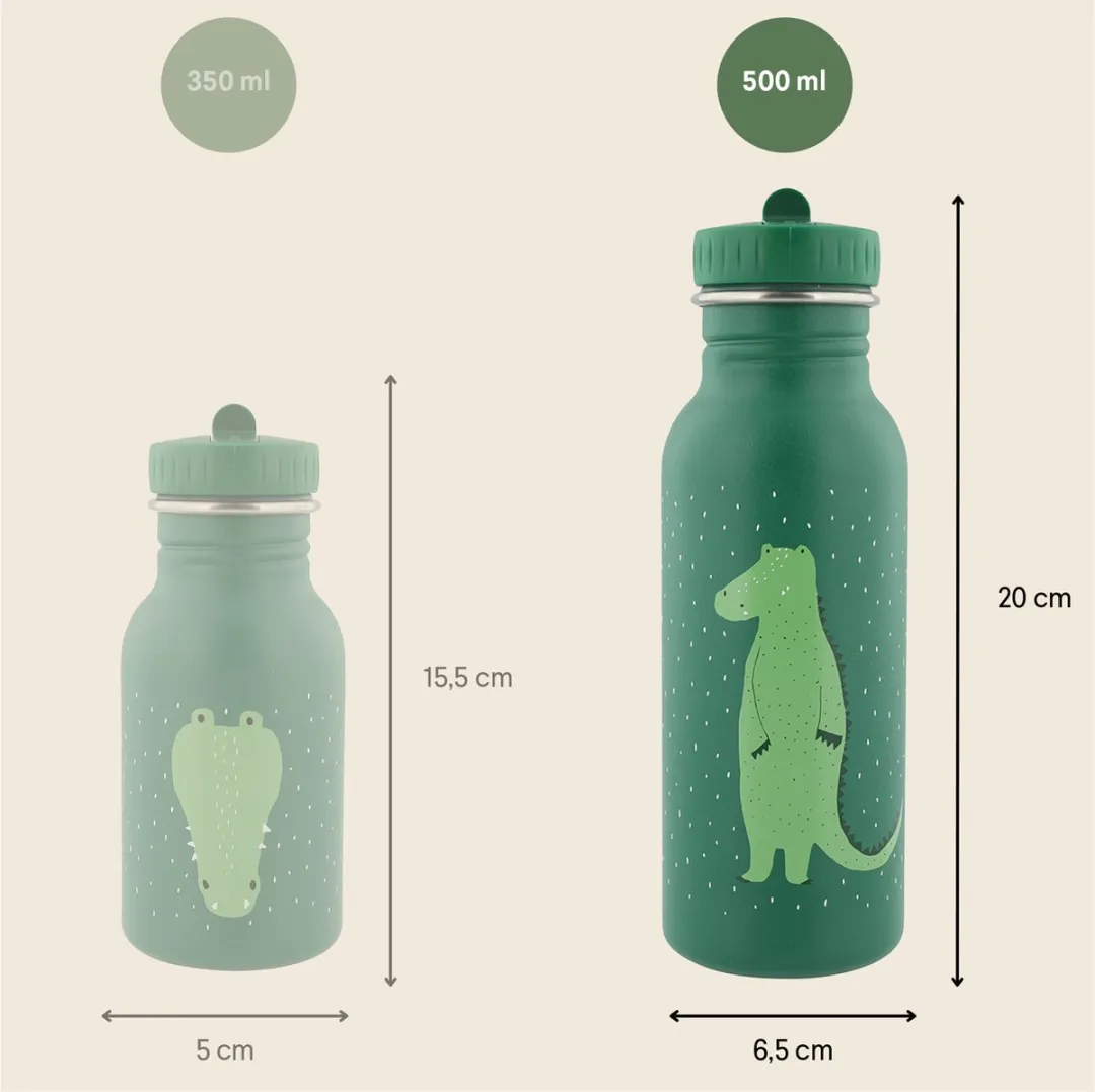 Trixie Mr. Crocodile RVS Waterfles 500ml - Groen - afbeelding 2 van 6