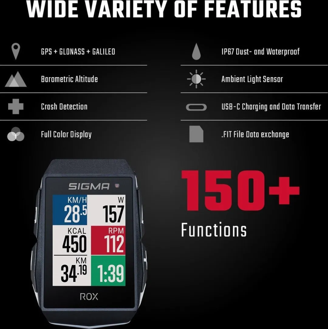 Sigma ROX 11.1 EVO GPS Fietscomputer - Zwart - afbeelding 6 van 6