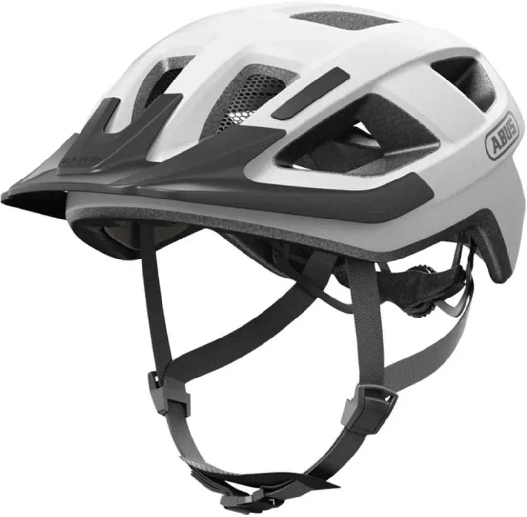 ABUS Aduro 3.0 LED Fietshelm - M 52-58cm - Wit