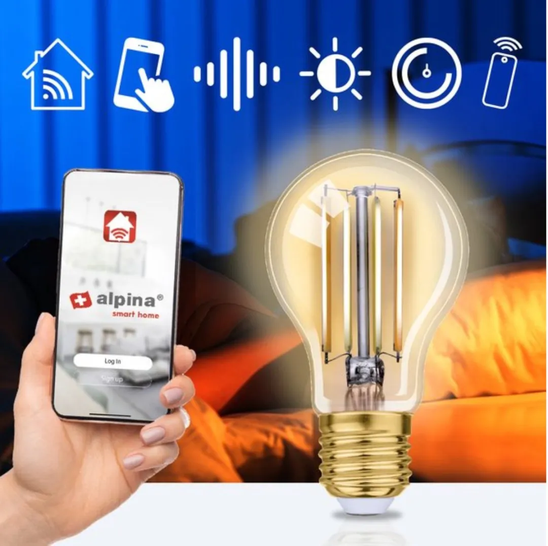 Alpina WiFi Smart E27 LED-lamp 4,9W - 470 Lumen