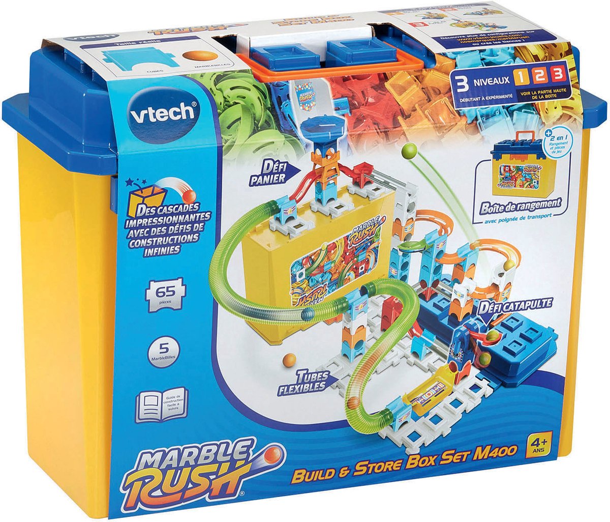 VTECH MARBLE RUSH - BOUW- EN OPSLAGDOOSSET M400