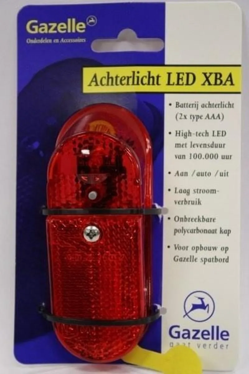 Gazelle Xb Achterlicht LED - Rood