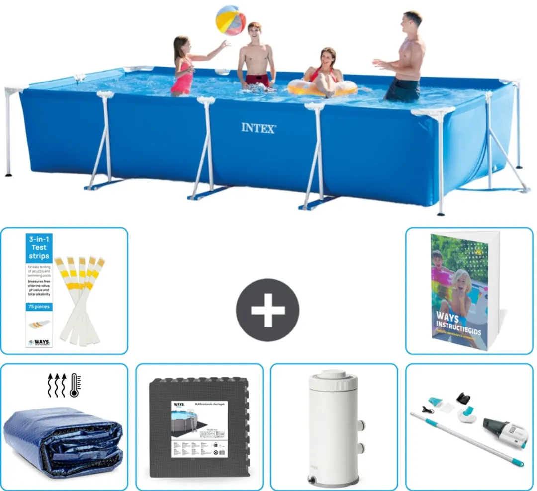 Intex Frame Zwembad 450x220x84cm Blauw