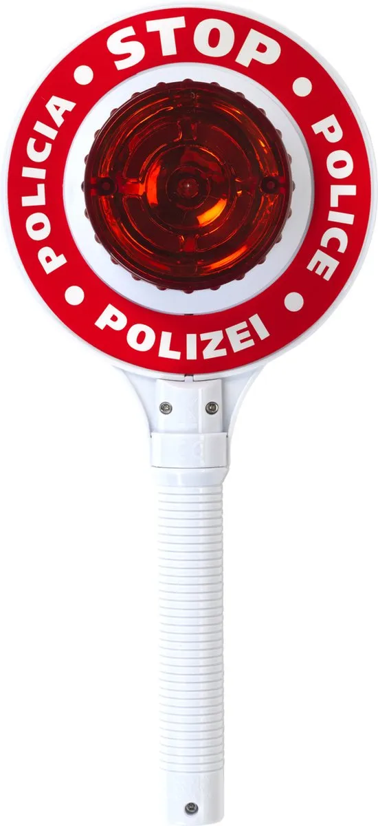 Klein Toys Politie Stopbord 16x3,5x29cm - Rood/Wit