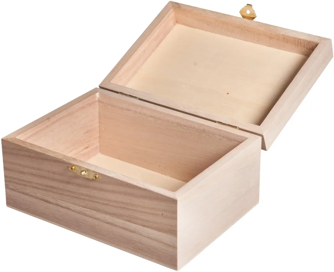 Rayher Houten Kistjes 15x11x8cm - 2 Stuks - Lichtbruin