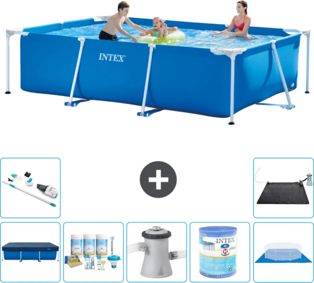 Intex Rechthoekig Frame Zwembad 300x200x75cm Blauw - 3834L