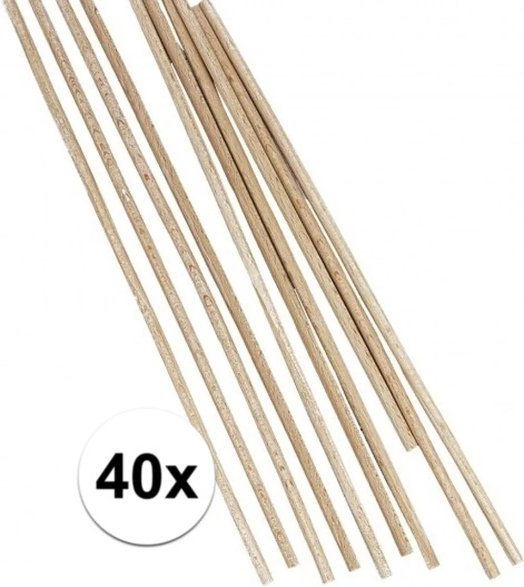 Rayher Knutselstokjes Rund 0,5cm - 40 Stuks - Natuurlijk