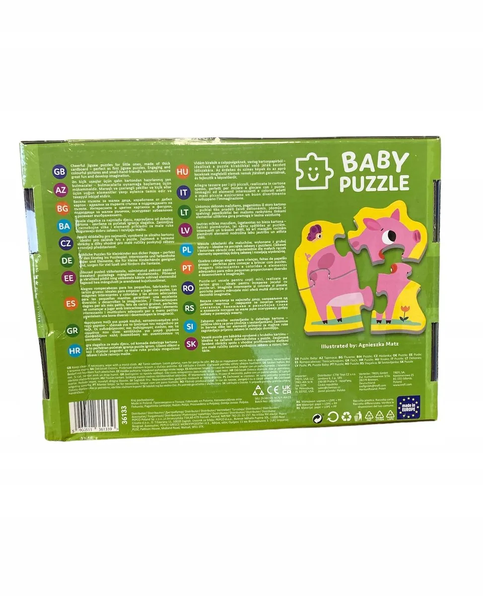 Trefl Babyboerderijdieren Puzzle 14 Stuks - Multicolor