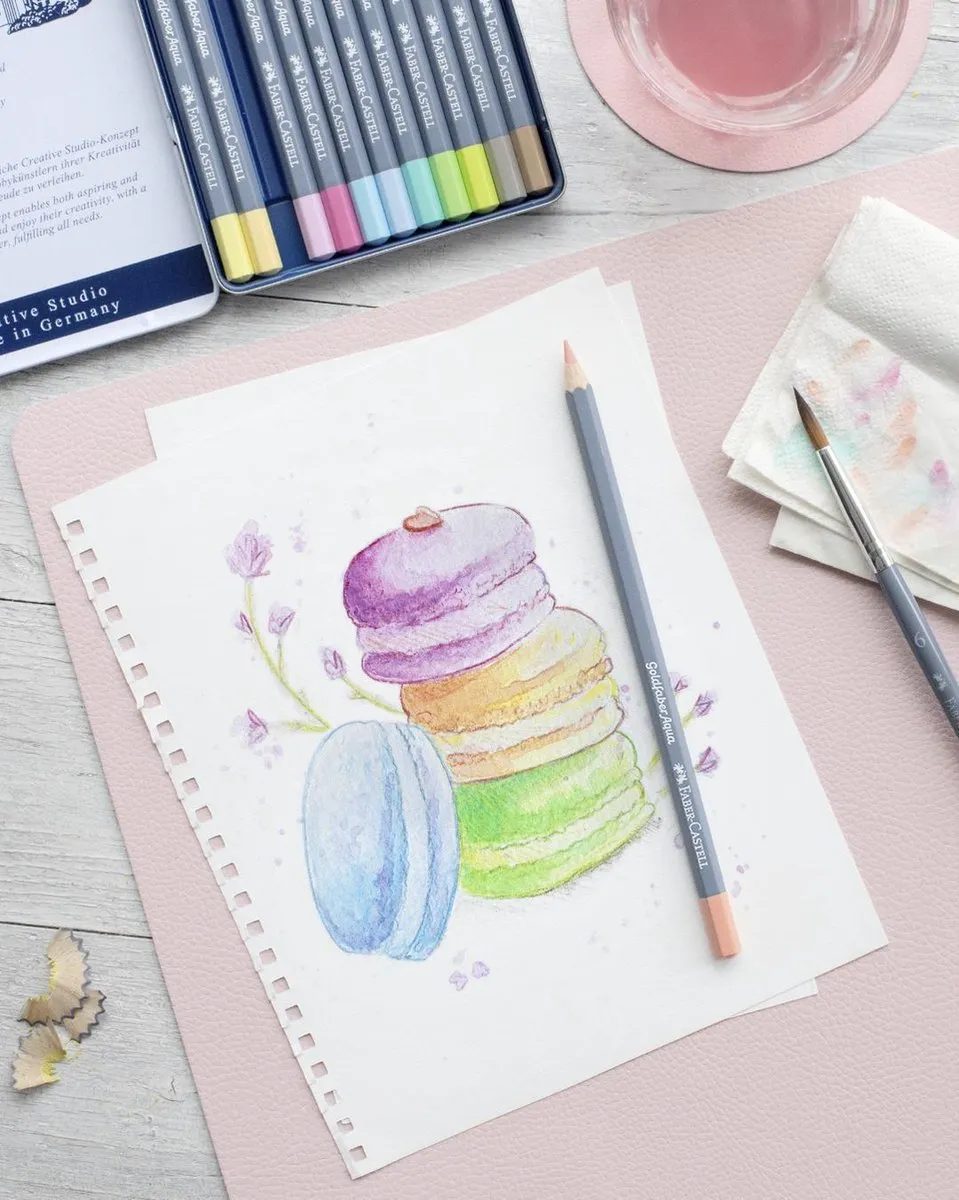 Faber-Castell Goldfaber Aqua Kleurpotlood 7mm - Pastel Scarlet Rood