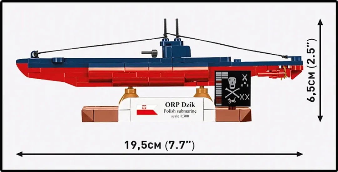 Cobi 4864 ORP Dzik Onderzeeboot Modelbouwset