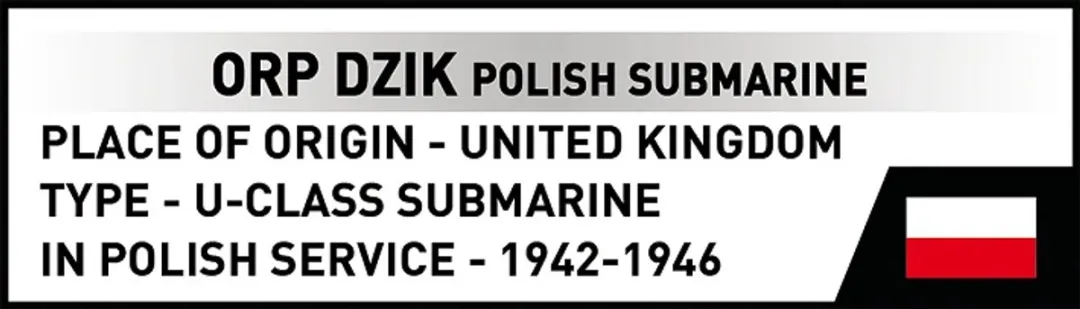 Cobi 4864 ORP Dzik Onderzeeboot Modelbouwset