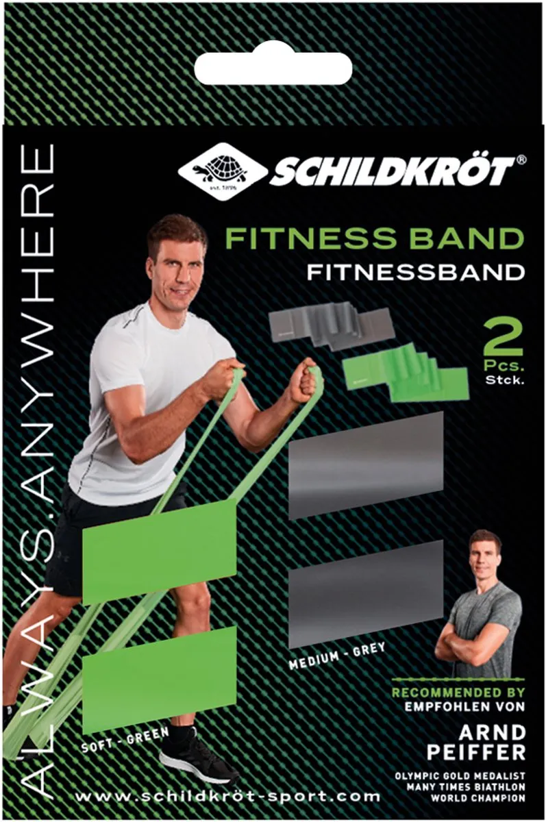 Schildkröt Fitness Elastieken Set - 2 Stuks - Multicolor