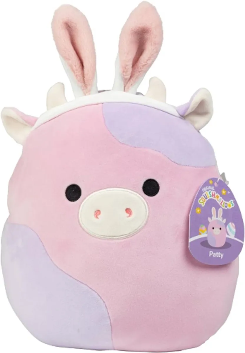 Squishmallows Patty de Paarse Koe Pluche Knuffel XL 50cm