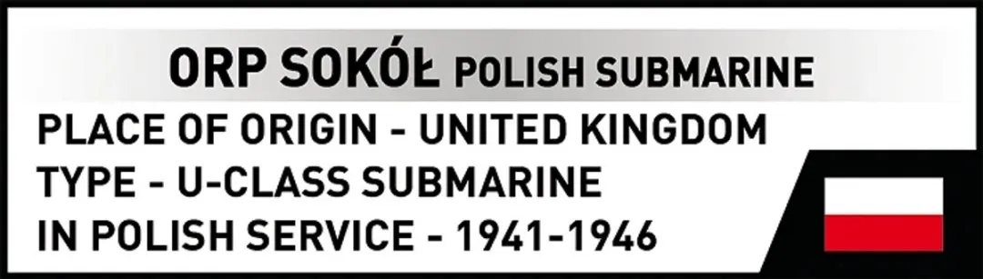 Cobi 4863 Polarisatie Onderzeeër ORP Sokół