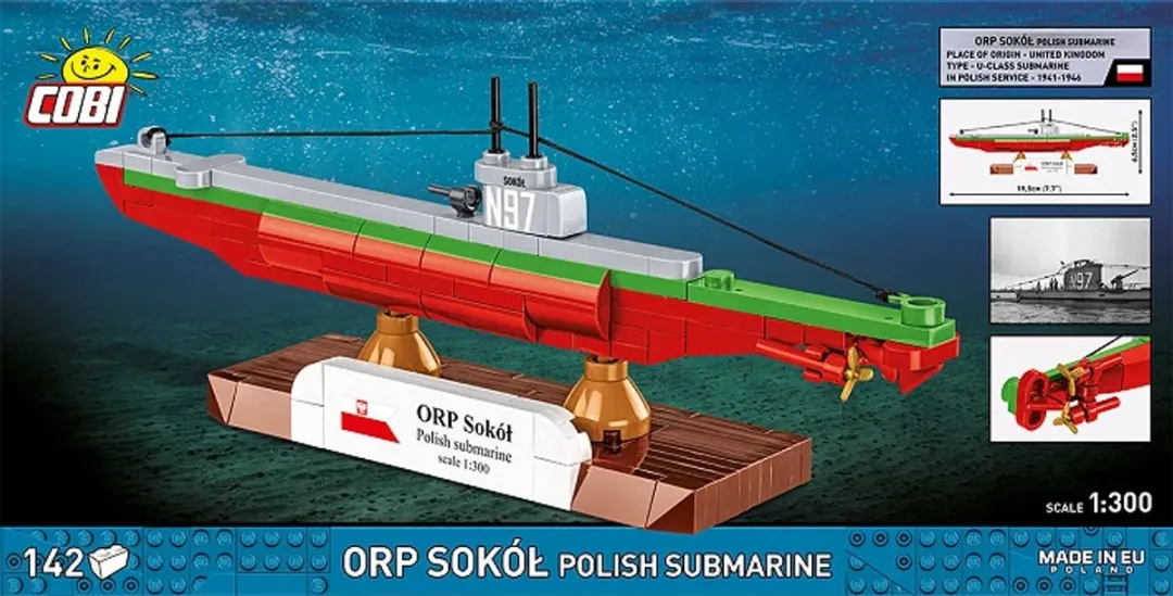 Cobi 4863 Polarisatie Onderzeeër ORP Sokół