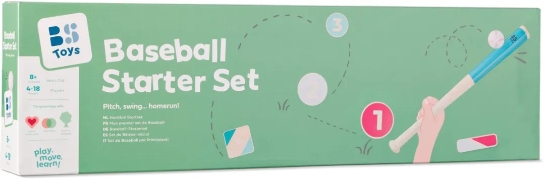 BS Toys Honkbal Startset - 6-delig - Multi kleuren