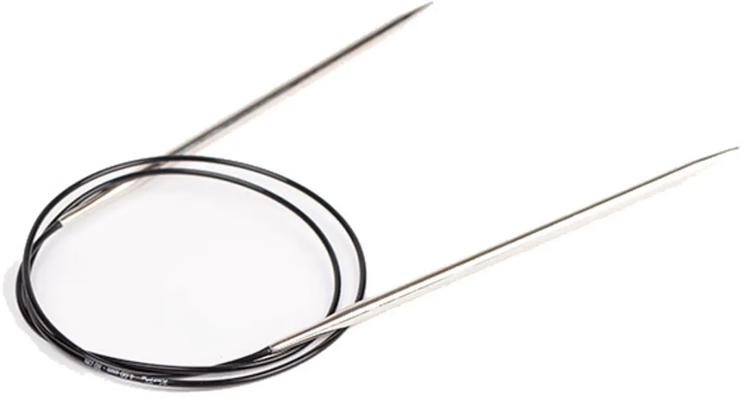 Drops Pro Classic Breinaalden met Kabel 4,5mm - 60cm - Zilver