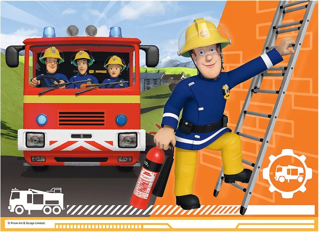 Trefl Brandweerman Sam miniMAXI Puzzel 20 Stuks - Meerkleurig