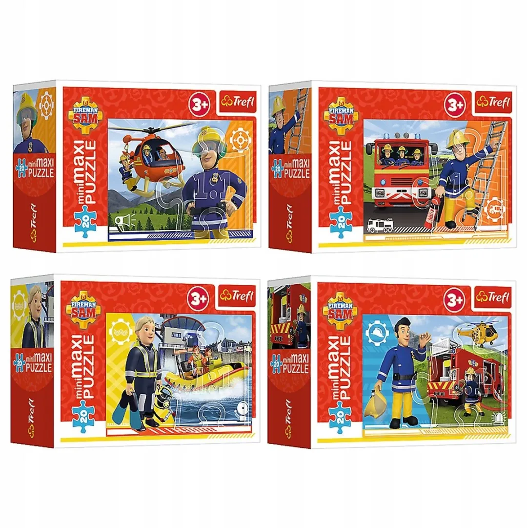 Trefl Brandweerman Sam miniMAXI Puzzel 20 Stuks - Meerkleurig