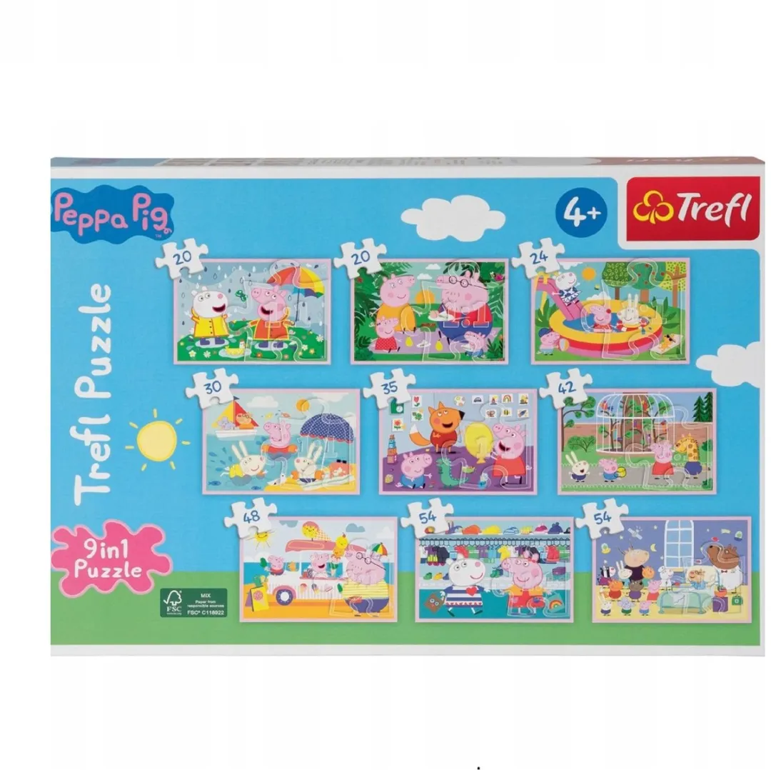 Trefl Peppa Pig Puzzel 9-in-1 Set
