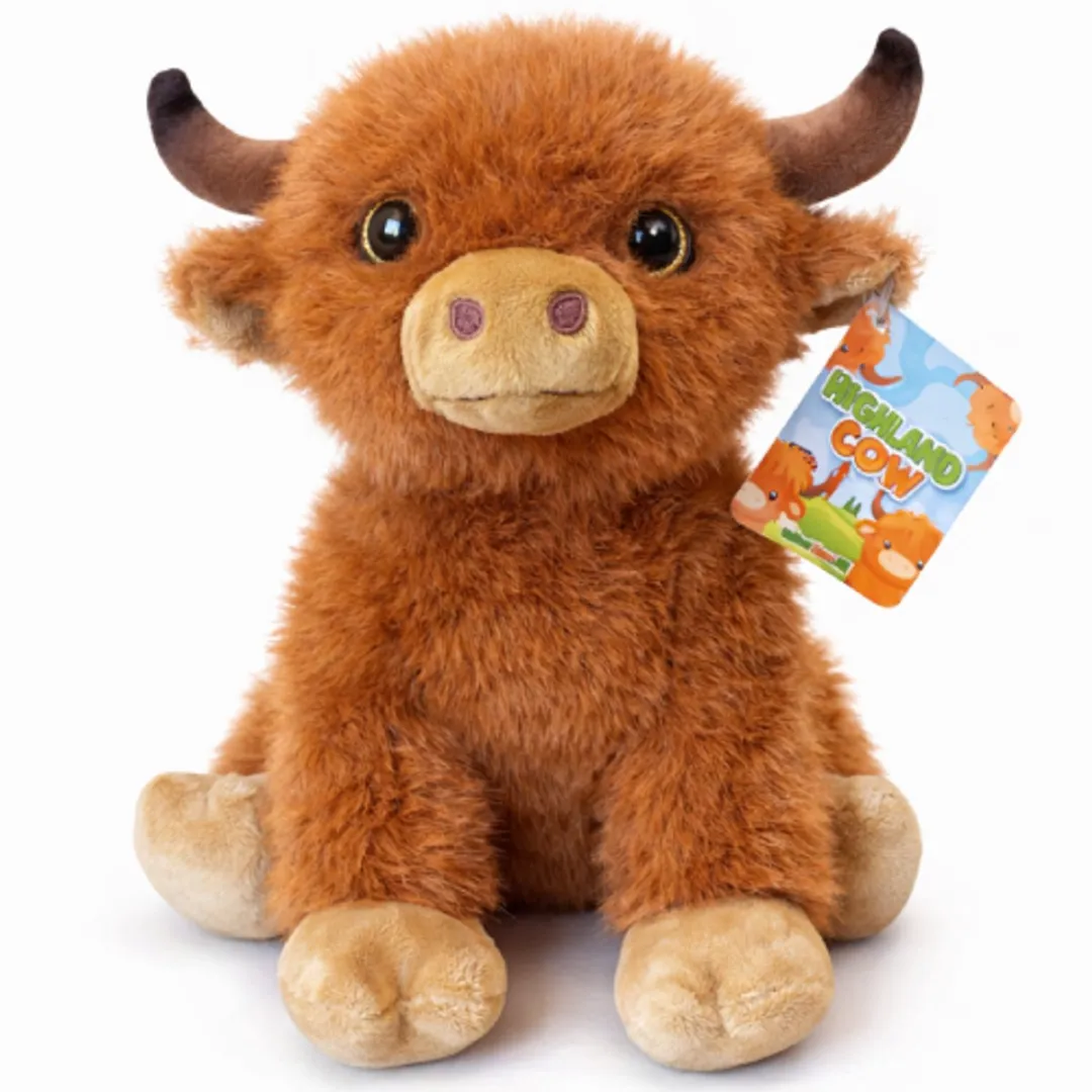 Topknuffels Schotse Hooglander Pluche Koe 28cm