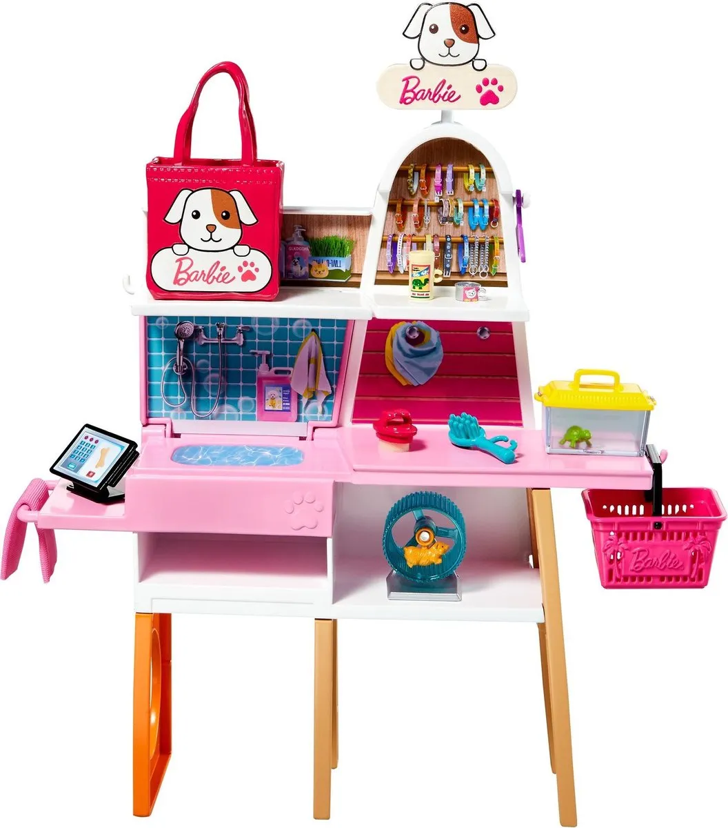 Barbie Dierenwinkel Speelset - Meerkleurig
