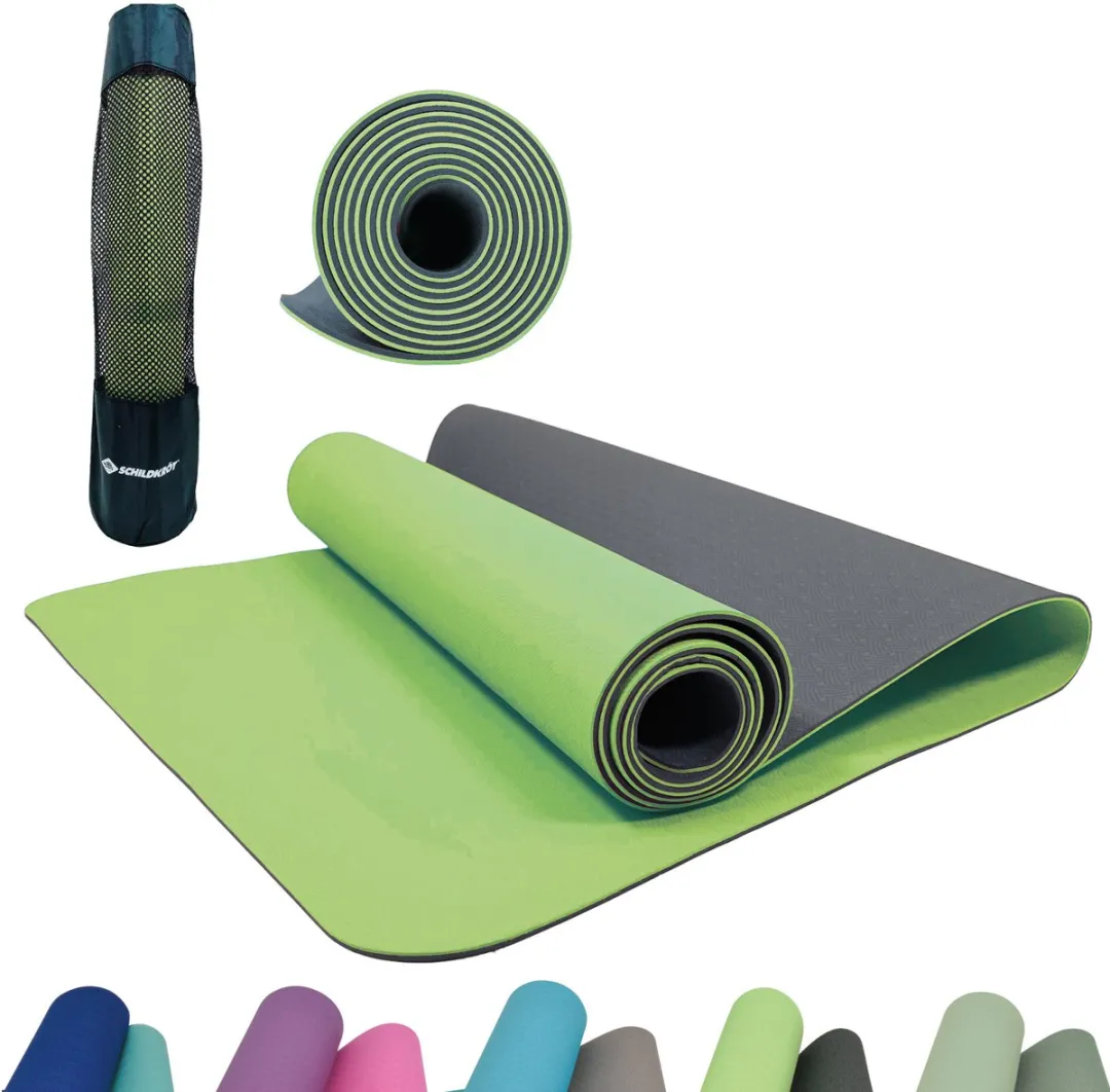 Schildkröt Yogamat Lime-Antraciet 4mm