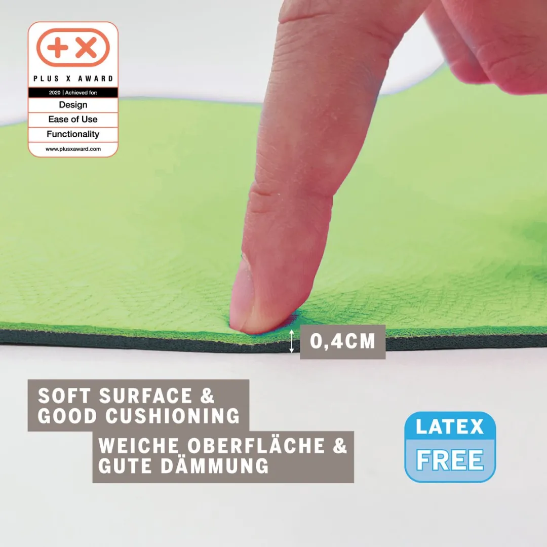 Schildkröt Yogamat Lime-Antraciet 4mm - Antislip