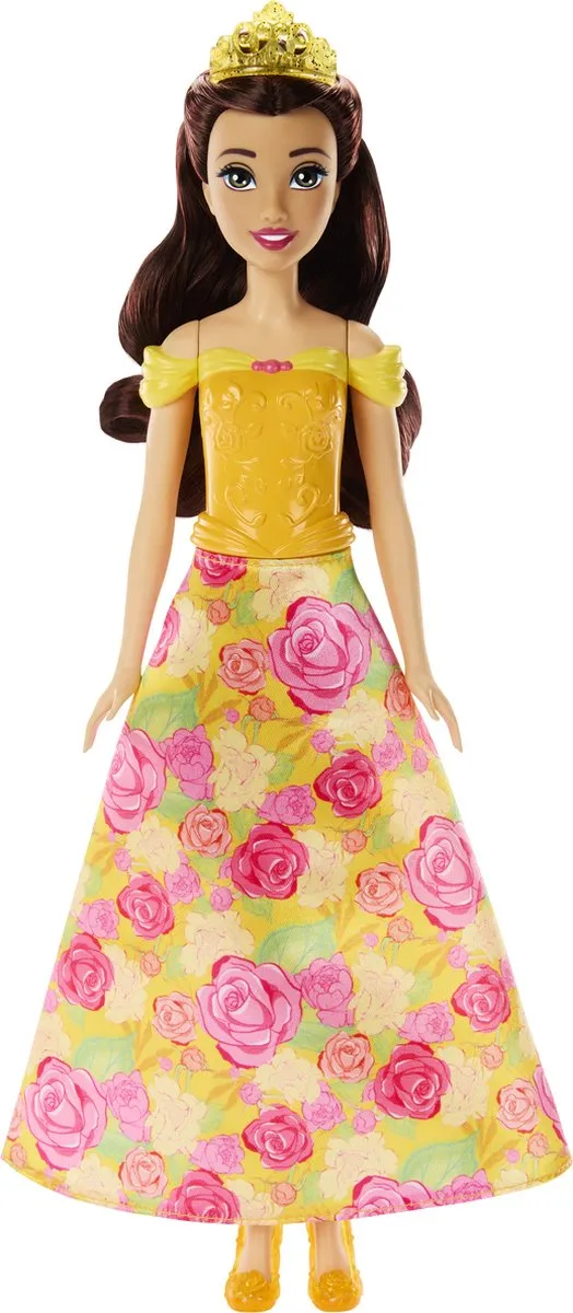 Mattel Disney Princess Belle Bloemenjurk Pop - Meerkleurig