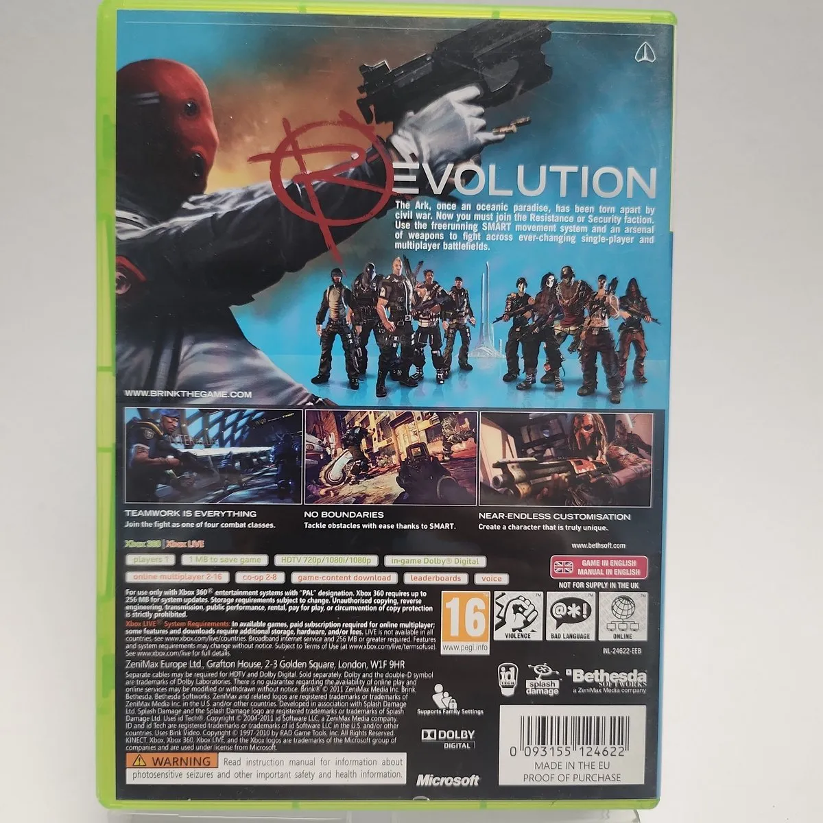 Bethesda Brink Xbox 360 - Actie-avontuurspel
