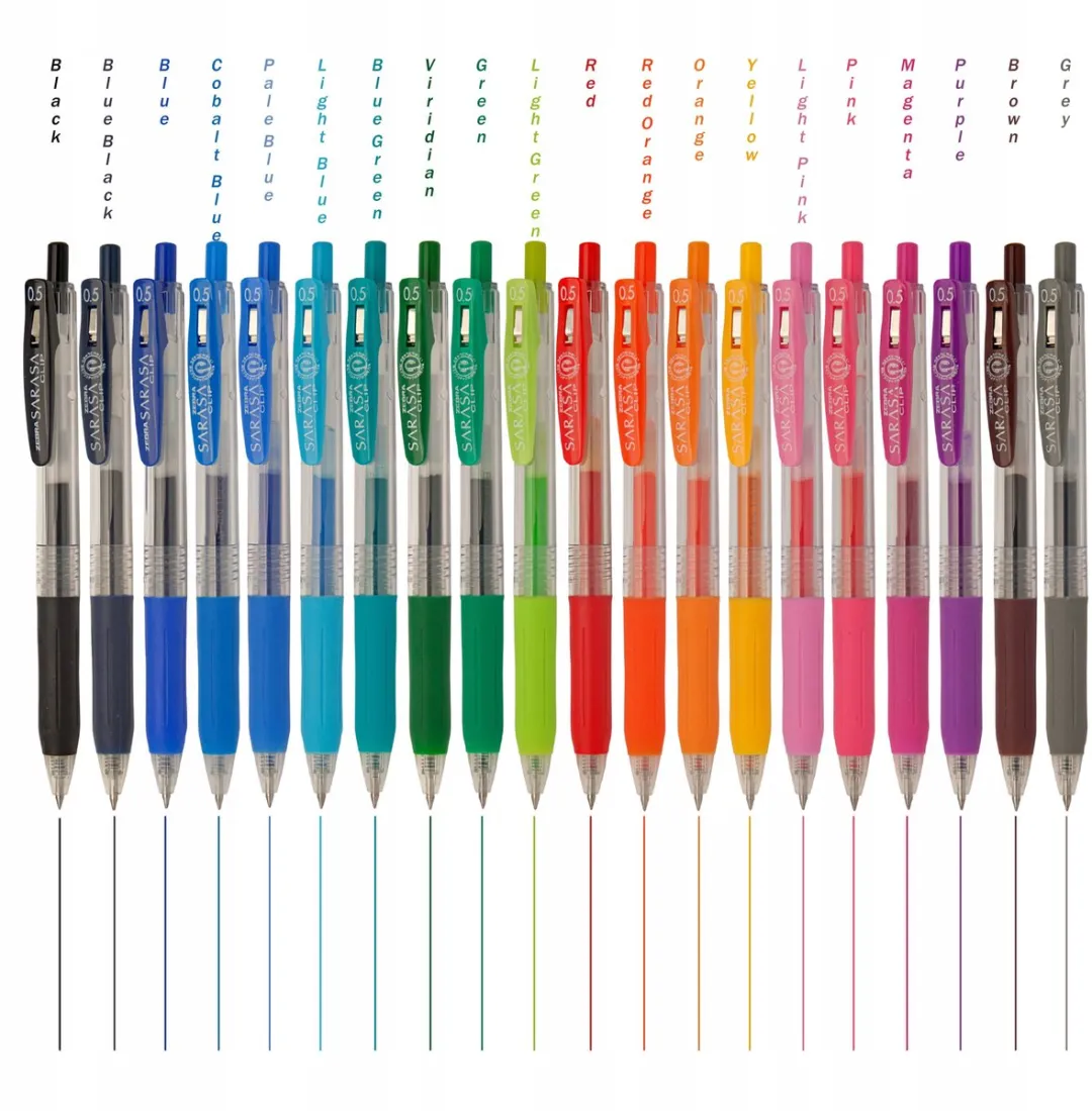 Zebra Sarasa Clip Gelpen 0,5mm - Pastelblauw