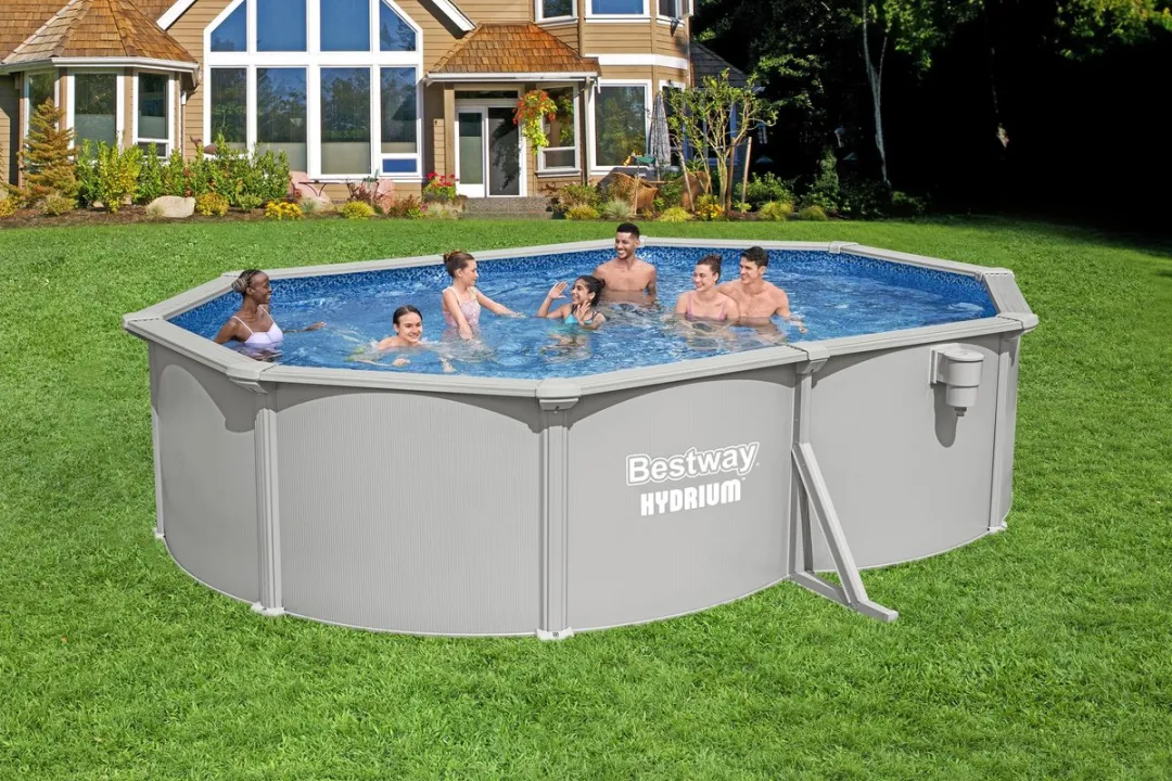 Bestway Hydrium 56586 Oval Zwembad - 16.296L Grijs