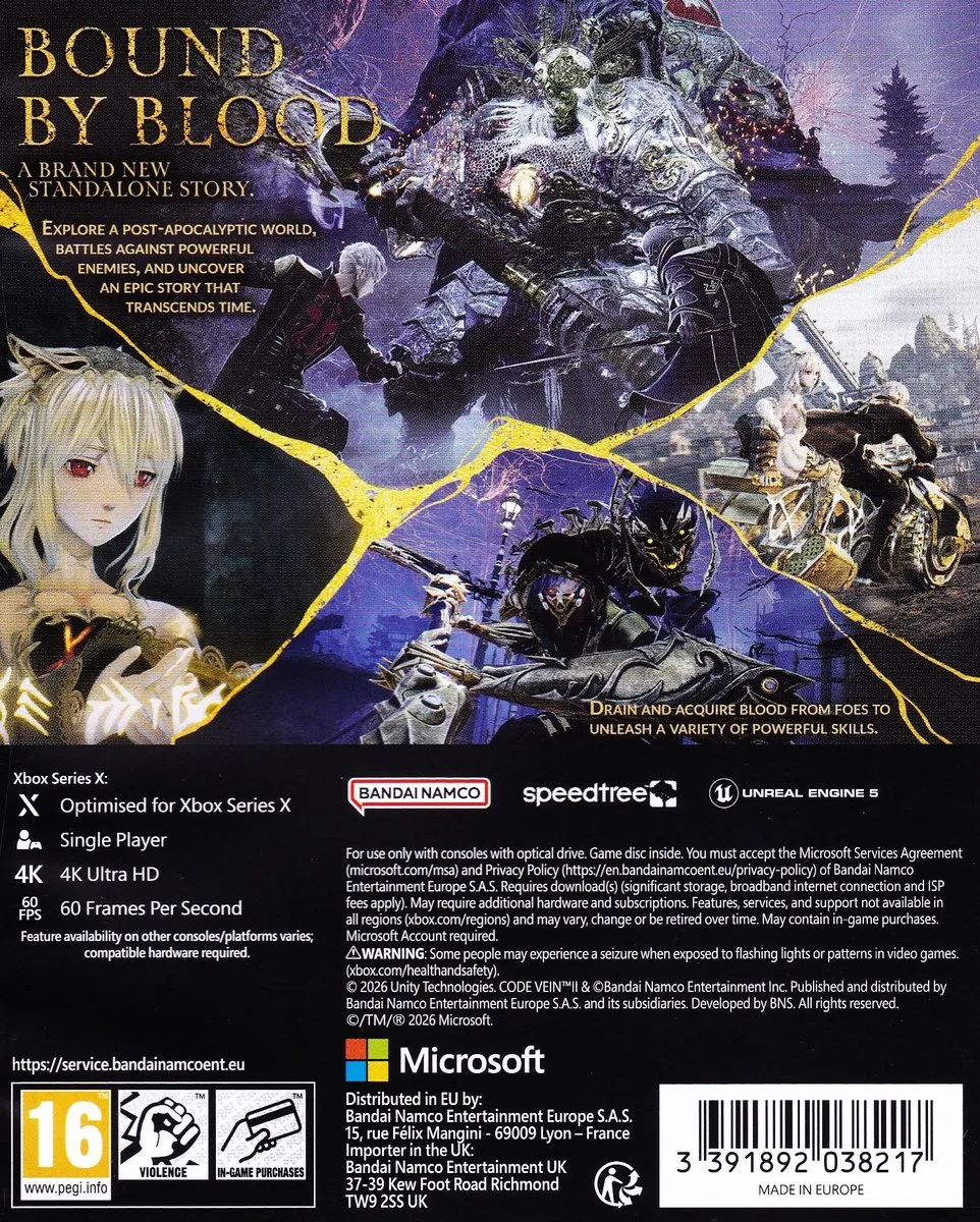 Bandai Namco Code Vein II Xbox Series X