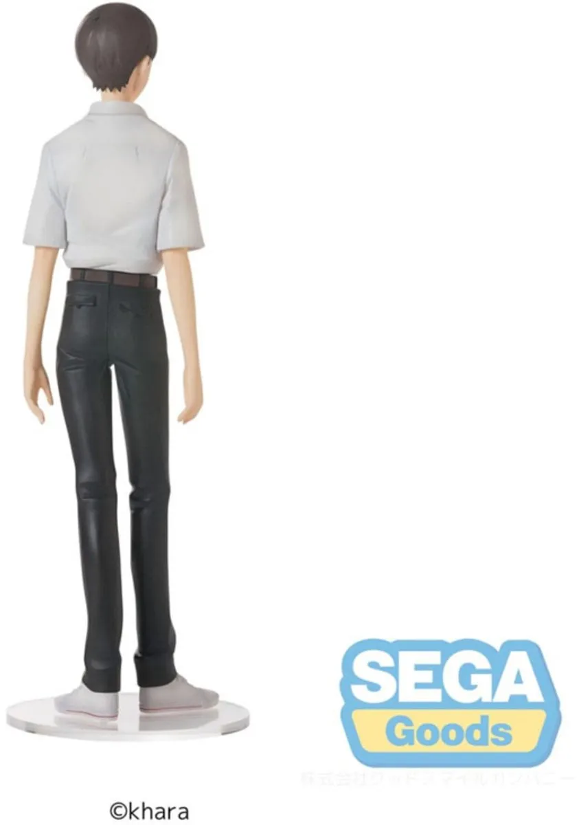 Sega Evangelion Shinji Ikari Uniform PVC Statue 22cm - Multi