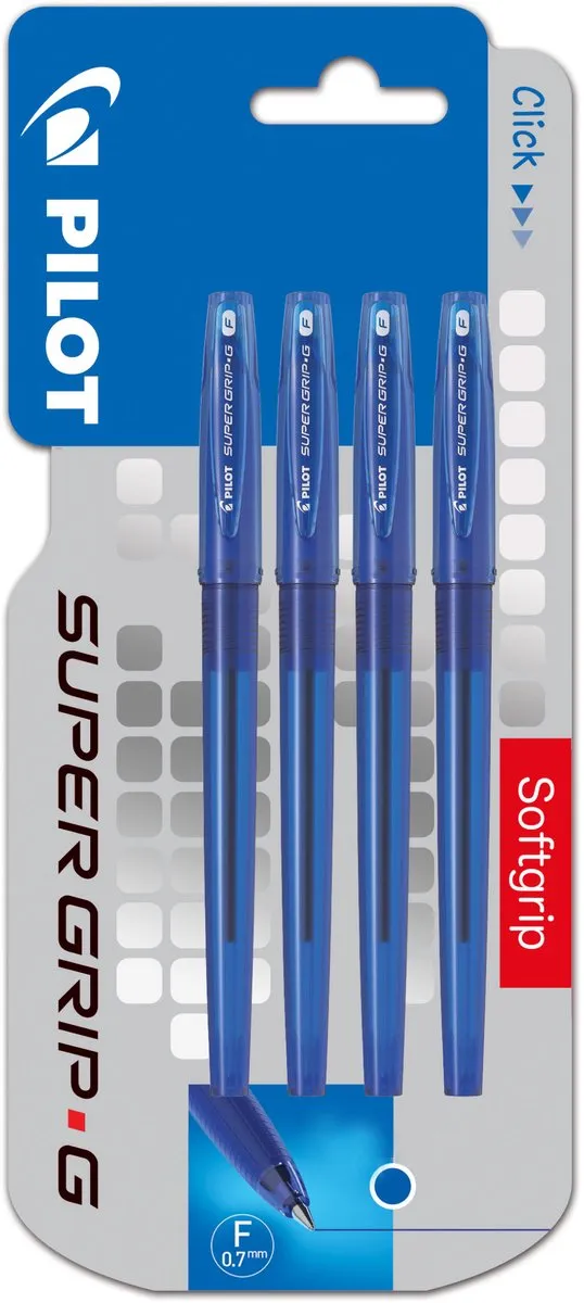 Pilot Blauwe Gelpen - 4 Stuks