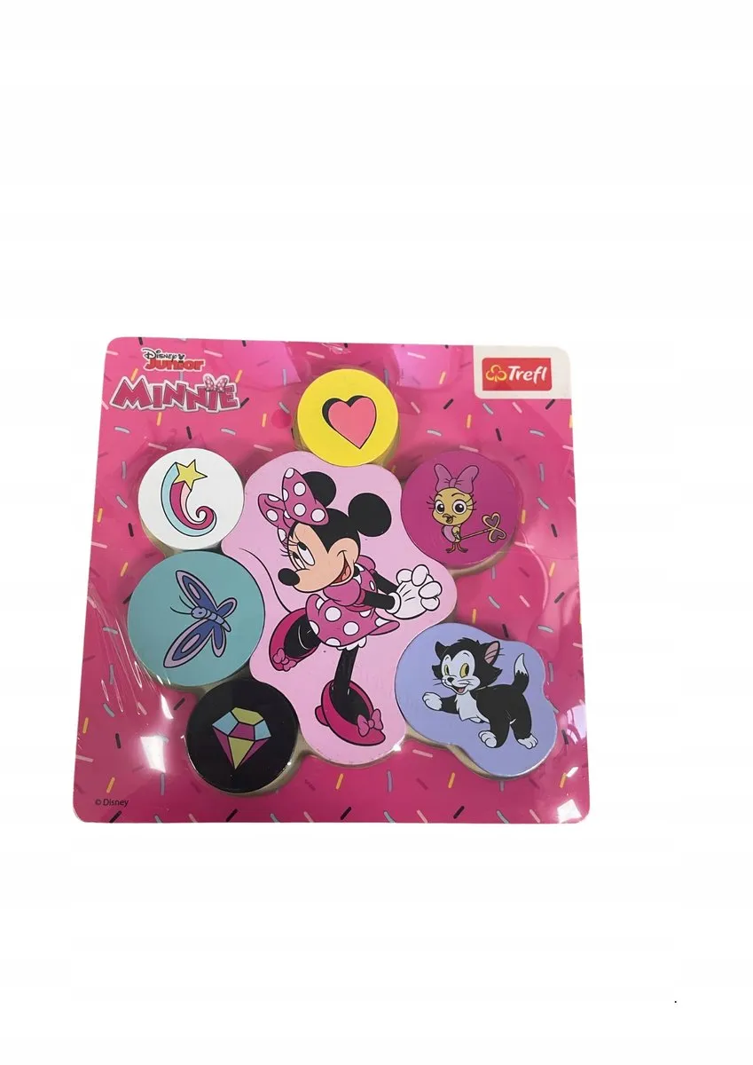 Trefl Minnie Mouse Houten Blokken 8 Stuks