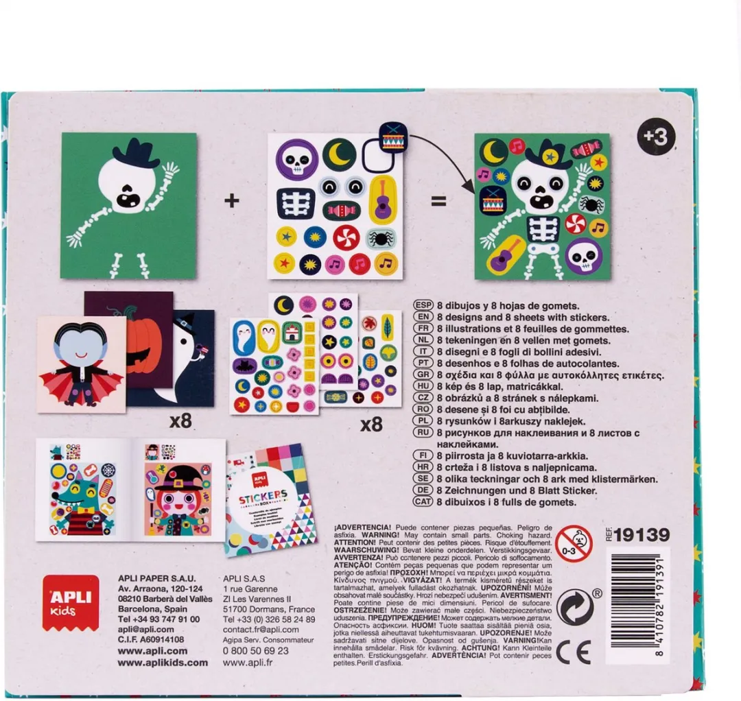 Apli Kids Stickerspel Monsters Multicolor