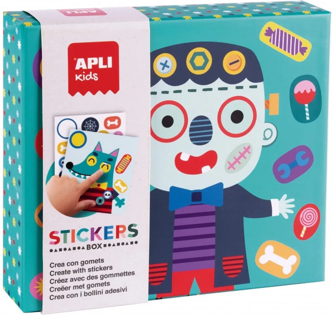 Apli Kids Stickerspel Monsters Multicolor