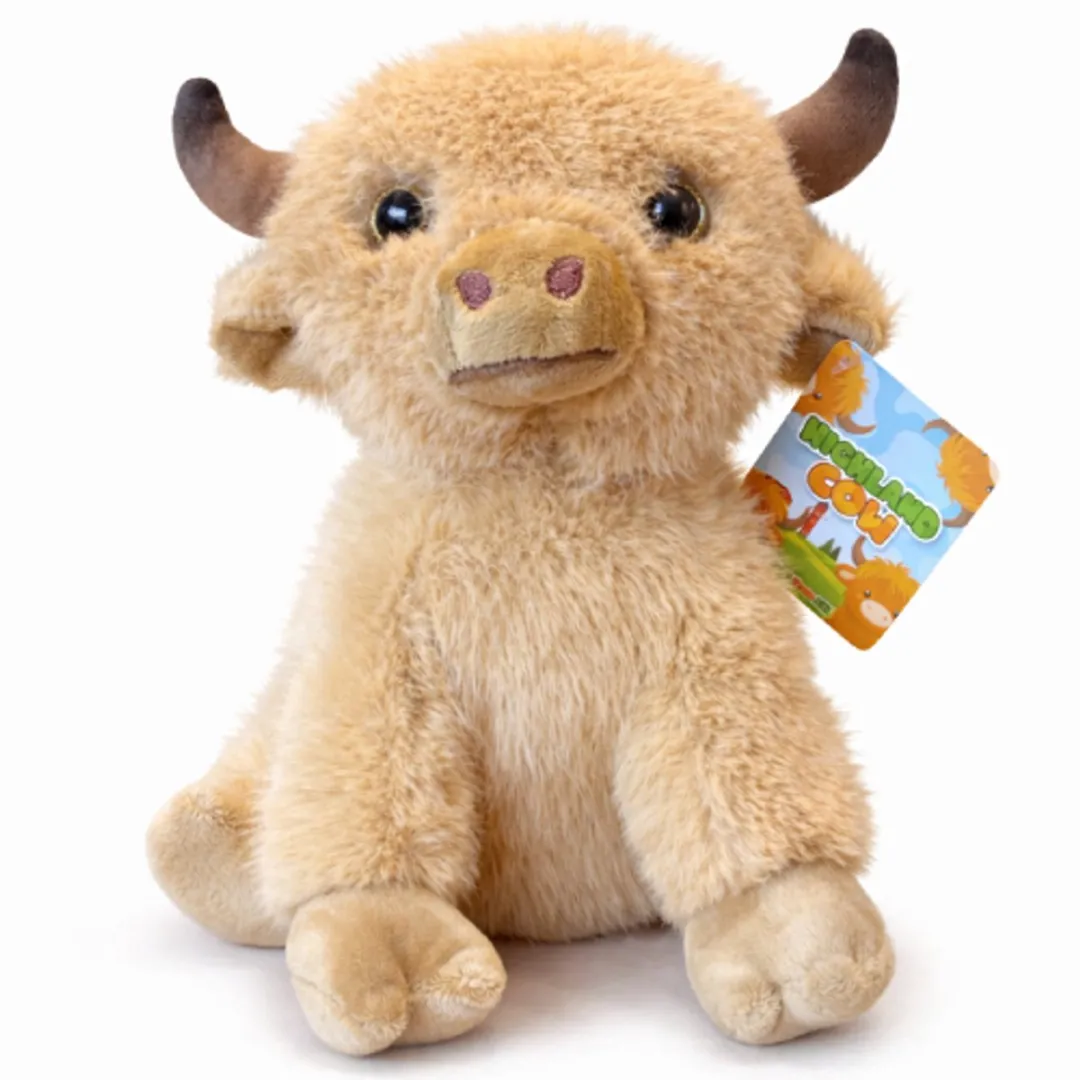 Topknuffels Schotse Hooglander Pluche Koe 28cm