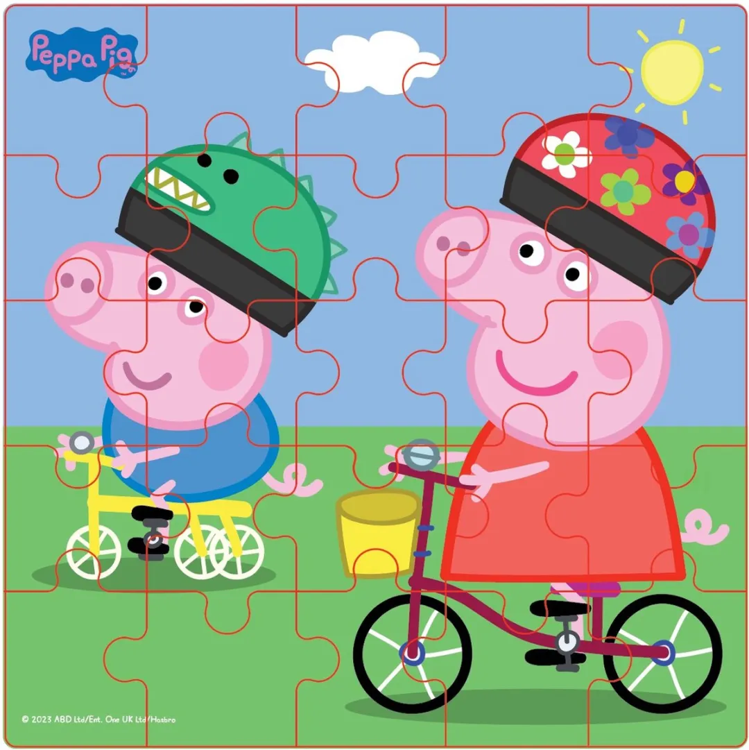Barbo Toys Peppa Pig Koffer Puzzel - 25 Stuks Multicolor