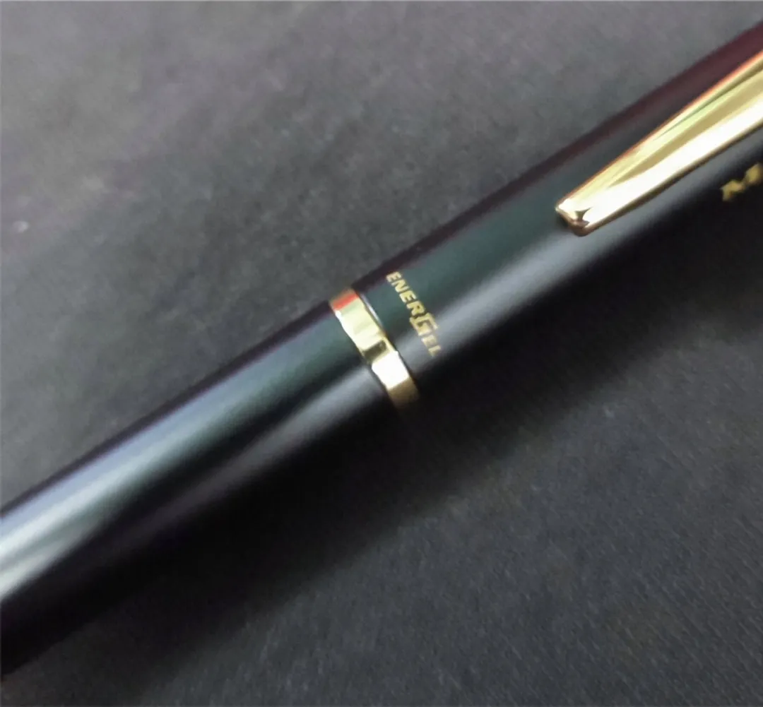 Pentel EnerGel BL2007 Zwart Vulpen - Blauwe inkt - Goud
