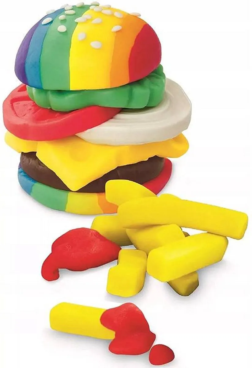 Hasbro Play-Doh Burger & Friet Set - 18 Stuks - afbeelding 6 van 6