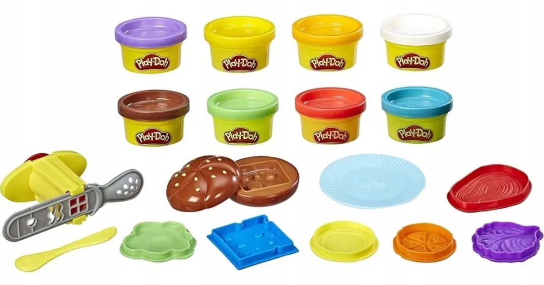 Hasbro Play-Doh Burger & Friet Set - 18 Stuks