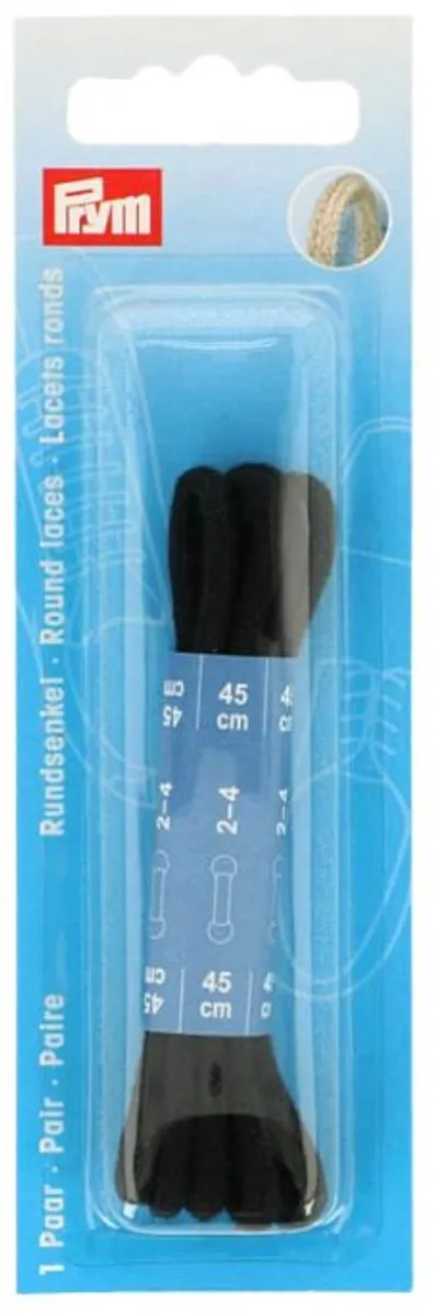Prym Ronde Veters 75cm - Zwart