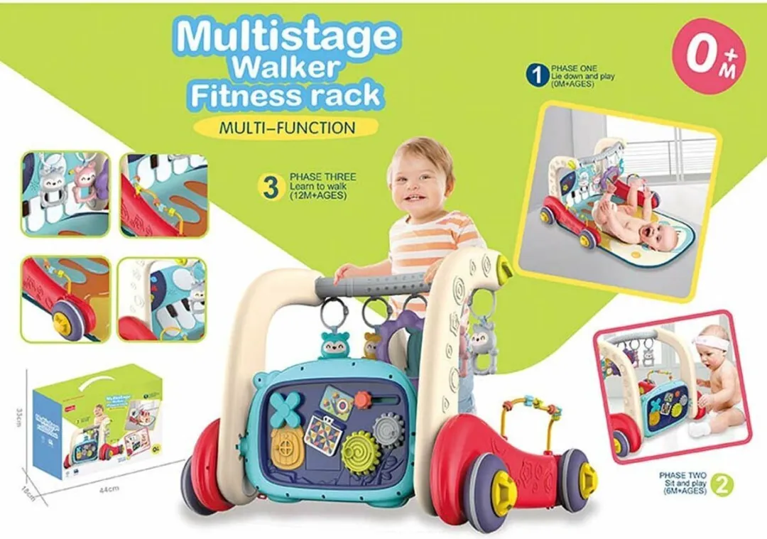 YJ Toys Baby Multifunctionele Rollator - Multi Kleuren